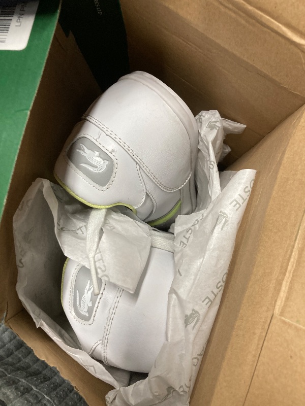 Photo 1 of Lacoste Mens Chaymon Sneakers, Wht/Lt Grn, 10