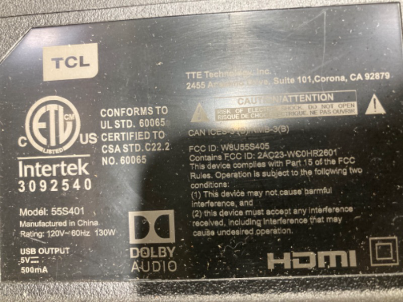 Photo 1 of 55' Compatible with Alexa, Google Assistant, and Apple HomeKit Compatibility, Streaming FHD Television,Black