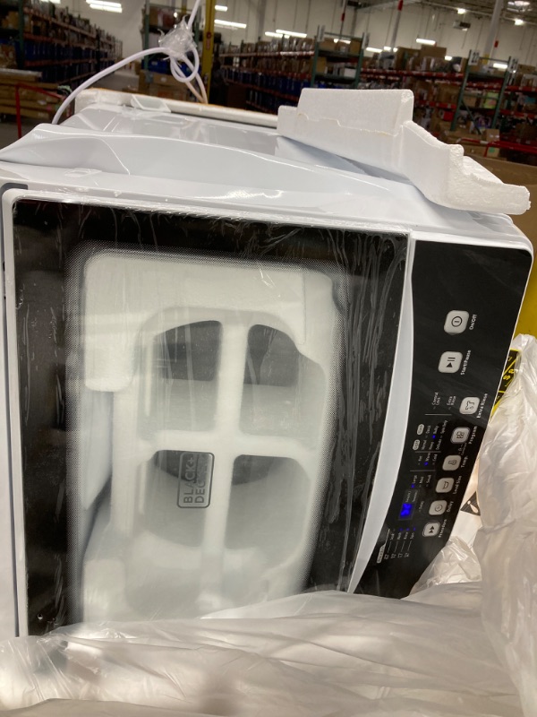 Photo 1 of BLACK+DECKER Small Portable Washer, Washing Machine for Household Use, Portable Washer 1.7 Cu. Ft. with 6 Cycles, Transparent Lid & LED Display