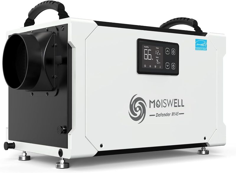 Photo 1 of  **** PICTURE IS FOR REFERENCE , MODEL MAY VARY , STORE SEALED OPENED FOR PICTURING****145 Pint Commercial Dehumidifier with Drain Hose for Crawl Spaces, Basements, Industry Water Damage Unit, Large Capacity, Compact, Portable, Auto Defrost, Memory Starti