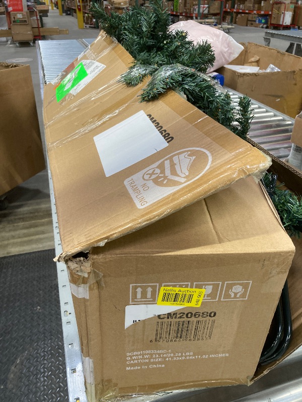 Photo 1 of Costway 4Ft Pre-Lit Artificial Christmas Tree Hinged 100 LED Lights
