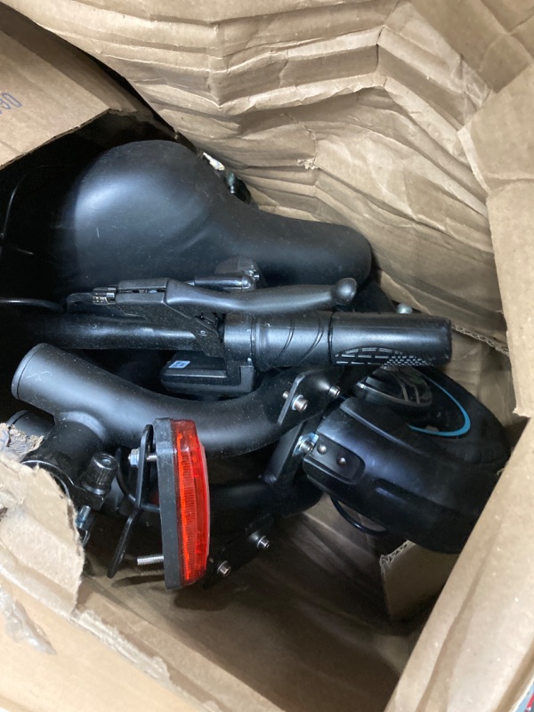 Photo 1 of Gyroshoes Electric Scooter with Seat for Adults, 20 Miles Distance 450W Motor up to 15.5Mph Smart LCD Display Commuting Electric Scooter with Basket, Black