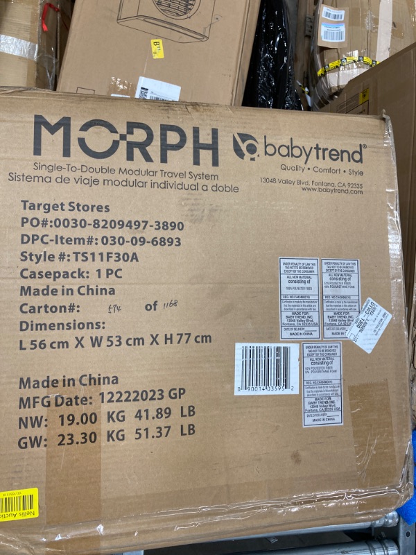 Photo 1 of Baby Trend Morph Single to Double Modular Stroller Travel System