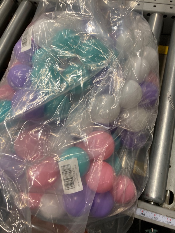 Photo 2 of   bags of Purple Ball Pit Balls for Toddler 1-3, Plastic Balls for Ball Pit 100 Count BPA Free Crush Proof Kids Balls for Baby Ball Pit, Toys Ball Birthday Party Decoration Include a Net Bag - 2.2inch / 5.5cm
***100 balls only***