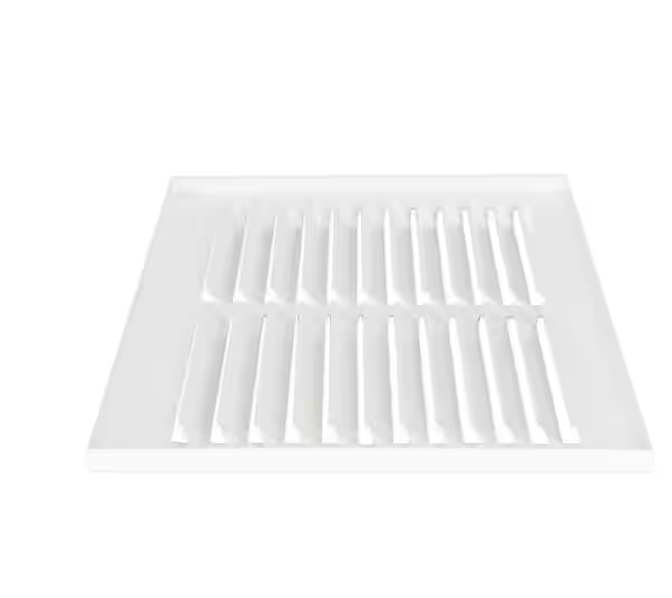 Photo 1 of 14 in. x 6 in. Steel Return Air Grille, White


