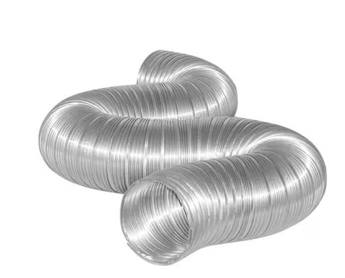 Photo 1 of 7 in. x 8 ft. Semi-Rigid Flexible Aluminum Duct
