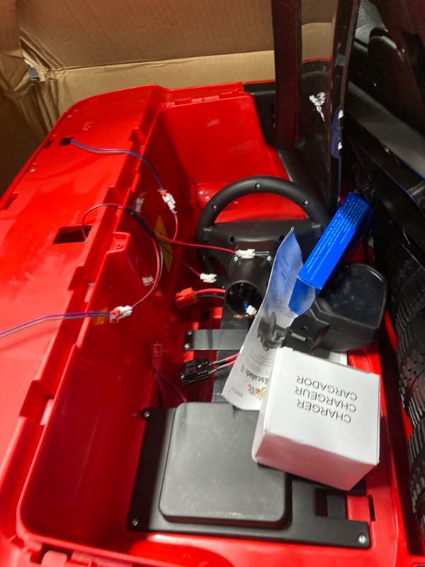 Photo 1 of Cadillac Escalade IQ 24V Kids Ride on Car,Wisairt 2 Seater Battery Powered Electric Vehicle w/ Remote Control(Red)
