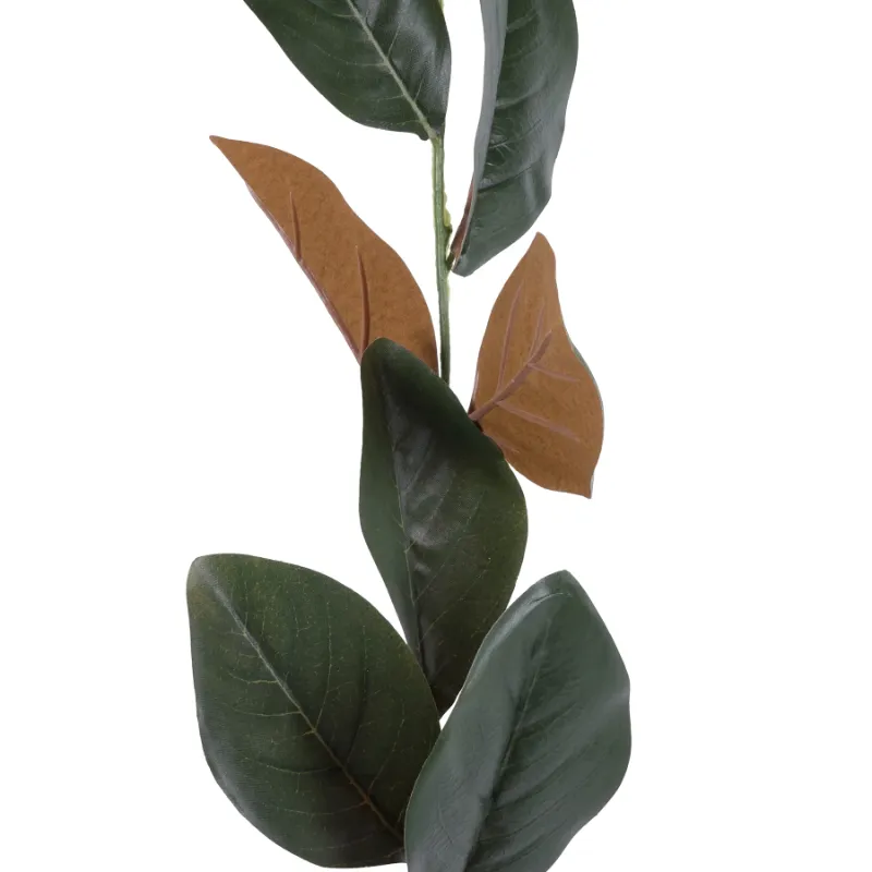 Photo 1 of Ashland 6ft. Green and Brown Magnolia Leaf Garland
