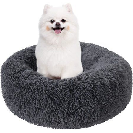 Photo 1 of 
Nisrada Calming Donut Dog Bed 27 Inch Large Dog Bed for Large Dogs Washable-Round Pet Bed for Puppy and Kitten with Slip-Resistant Bottom (27 Inch