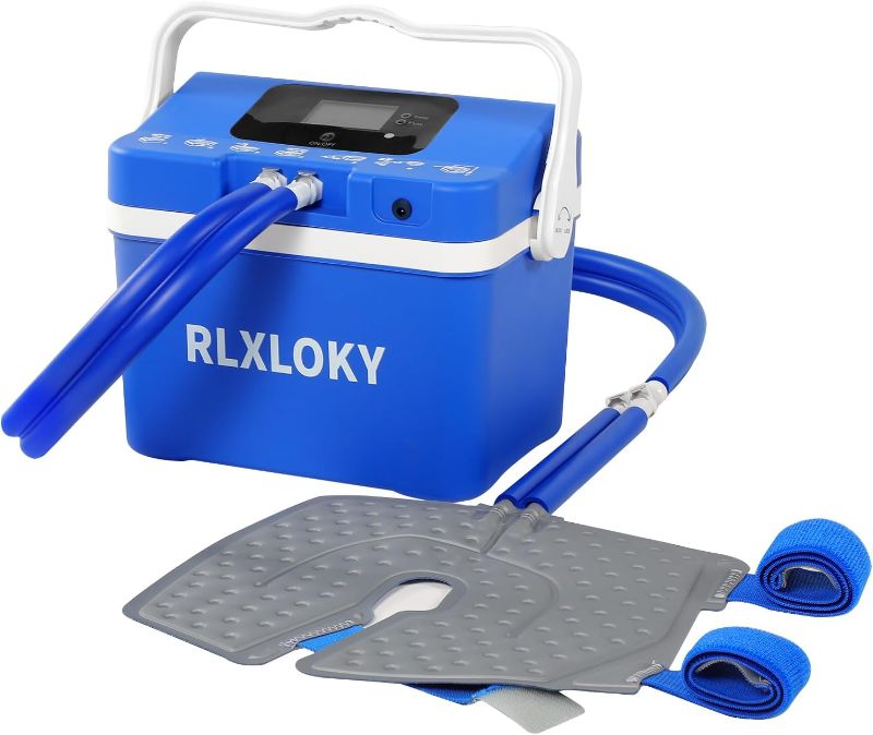 Photo 1 of 
RLXLOKY Cold Therapy Unit for Pain Relief,Cold Therapy System with Knee/Joint Ice Pack,Knee Ice Therapy Machine with Digital Timer and Ajustable Flow Speed