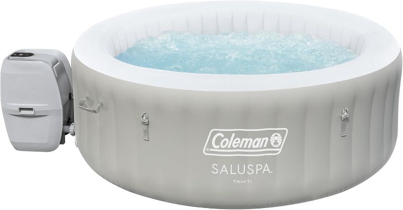 Photo 1 of 
Coleman Tahiti EnergySense AirJet Inflatable Hot Tub Spa (71" x 26") | Portable Hot Tub with 2 Covers (1 Energy-Efficient Thermal Cover and 1...