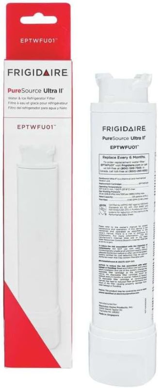 Photo 1 of Frigidaire EPTWFU01 Water Filtration Filter, 1 Count, White