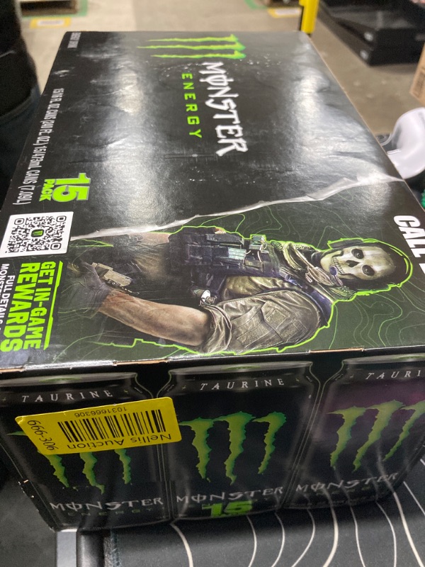 Photo 2 of ***COLLECTORS ITEM, EXPIRED 3/31/24***  Monster Energy Drink, Green, Original, 16 Ounce (Pack of 15) Original 15 Pack BLACK OPPS