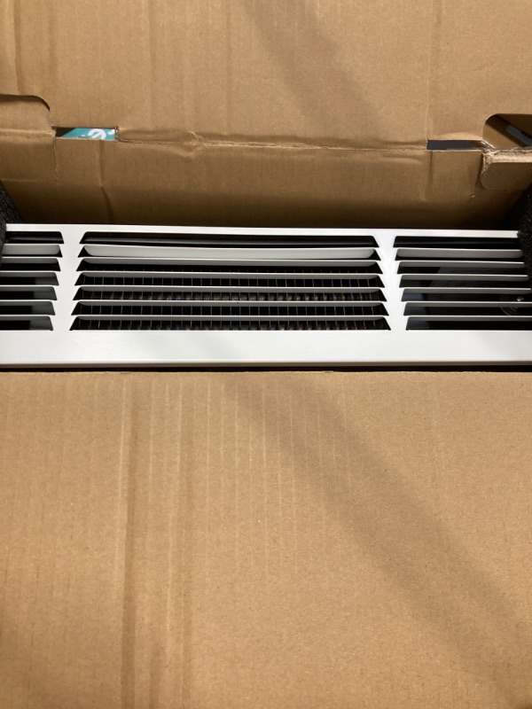 Photo 1 of AIREPUSH Kickspace Heater with Built-In Thermostat and Timer, HTA15 Toe Kick Heater 1500W Fan-Forced Wall Heater for Cabinet and Vanities Kickspaces, White