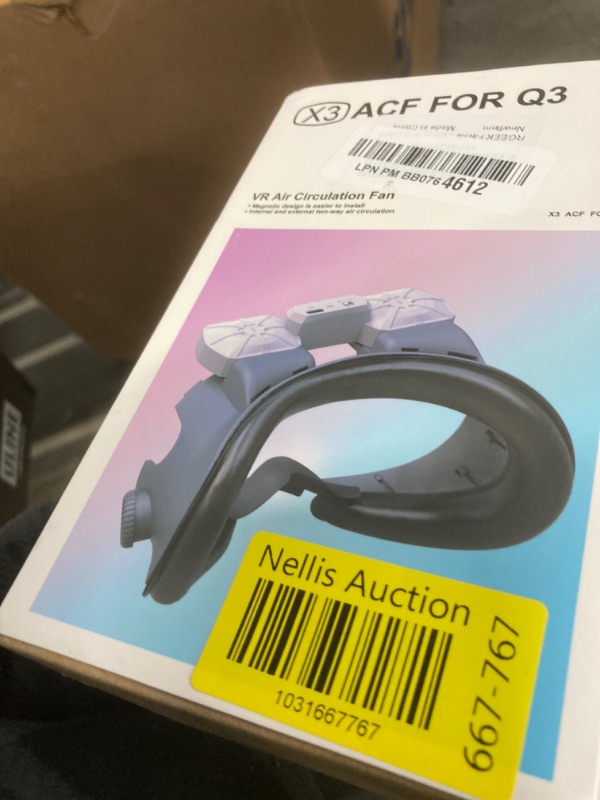 Photo 1 of RGEEK Facial Interface with Cooling Fan for Meta Quest 3, Face Cover with PU Face Cushion Pad Replacement with Lens Protector Cover for Quest 3, Active air Circulation Ventilation Increases face Cool