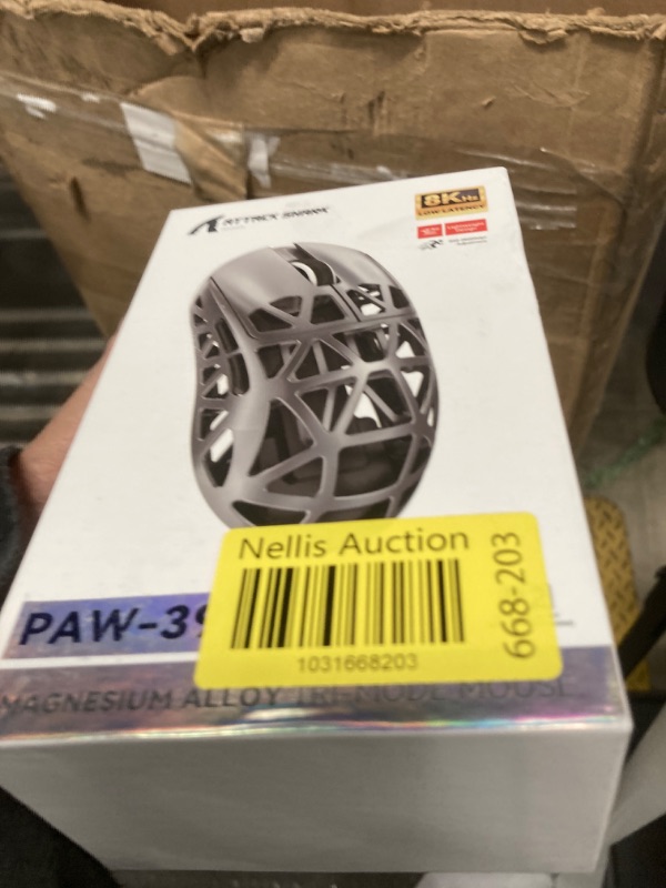 Photo 1 of ATTACK SHARK R2PRO 45g Superlight Magnesium Alloy Mouse, PixArt PAW3950 Sensor, 42000DPI, 8000Hz Wireless Polling Rate, 2.4G/BT/Wired Gaming Mouse, Programmable Mice with Coiled Cable, PC/Mac, Black