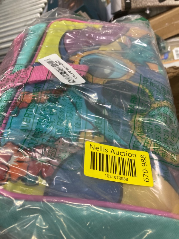 Photo 1 of Bioworld Disney Chill Vibes Tropical 16" School Travel Backpack (Teal, One Size)