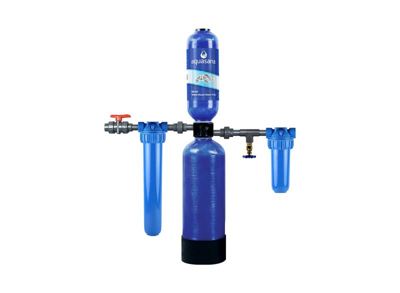 Photo 1 of ((( parts only ))) Aquasana Whole House Water Filter System - Salt-Free Descaler - Carbon & KDF Home Water Filtration - Reduces Sediment & 97% Of Chlorine - Water Softener Alternative - Rhino Chlorine - WH-1000-CS