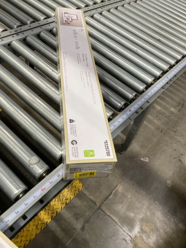 Photo 1 of allen + roth 30-in L x 4.5-in D x 3.5-in H White Rectangular Floating Shelf
