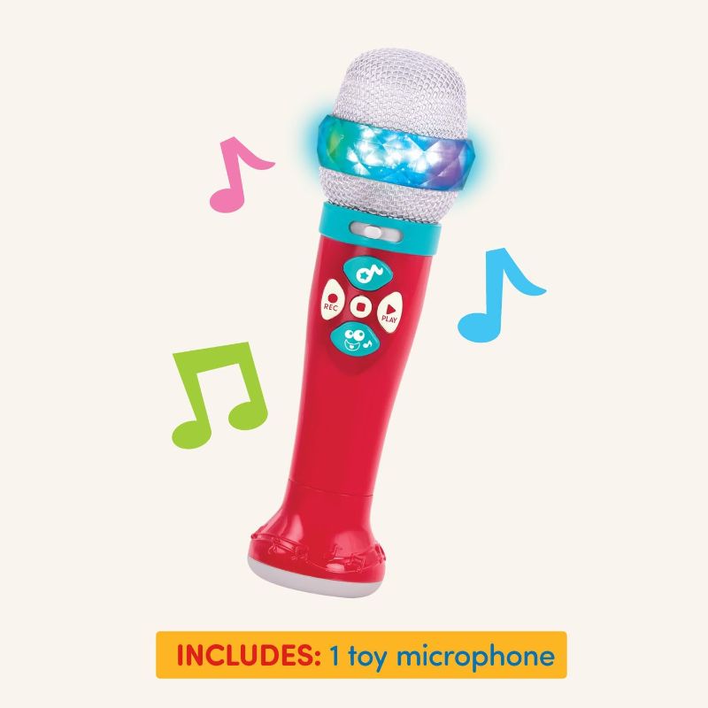 Photo 1 of 
Battat – Toy Karaoke Mic – Light-Up & Voicechanging Microphone – Record & Playback – Sing-Along With Bluetooth – 3 Years + – Musical Light Show...