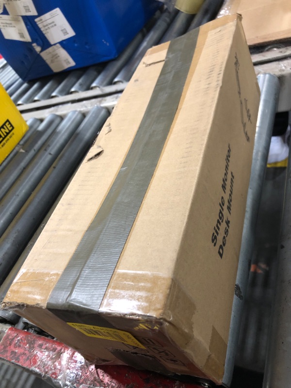 Photo 1 of MOUNTUP Single Monitor Desk Mount, Adjustable Gas Spring Monitor Arm Support Max 32 Inch, 4.4-17.6lbs Screen, Computer Monitor Stand Holder with Clamp/Grommet Mounting Base, VESA Mount Bracket, Black