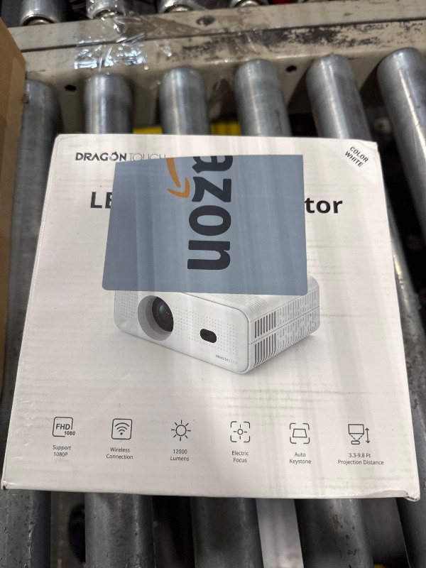 Photo 1 of Electric Focus Mini Projector with 5G WiFi and Bluetooth, Support FHD 1080P Smart Video Projector, 12000L Portable Movie Projector with Auto Keystone Compatible with iOS/Android/TV Stick/HDMI/PS5