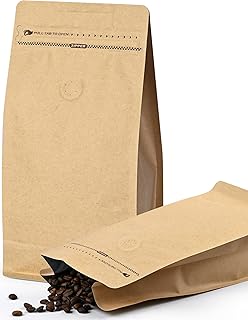 Photo 1 of 8oz 1/2 lb 60pcs Coffee Bags with Valve,Coffee Packing Bags Vented Coffee Bean Bags Barrier Bags Store Bags for Coffee Packaging? Coffee Storage Pouches Coffee Bag Zipper with Seal?Kraft Paper?