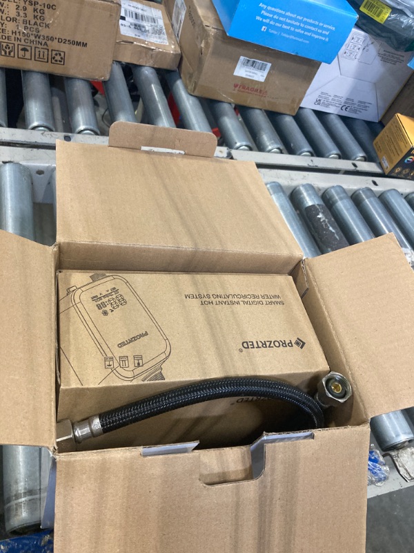 Photo 1 of PROZRTED Digital Smart Instant Hot Water Recirculating Pump Kit with Built-in Thermostat Timer Digital Screen Under Sink Recirculation Pump System Extremely Quiet HBS24-12T