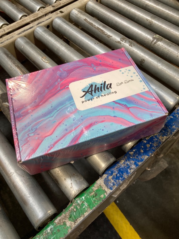 Photo 2 of Ahila power of healing 12 XXL Bubbly Organic Bath Bombs Gift Set for Women Men and Kids Designed in Canada Long Lasting Floaters Relaxing Aromatherapy Rich in Pure Essential Oils Healing Properties