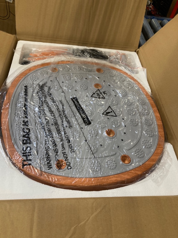 Photo 1 of MERACH Vibration Plate Exercise Machine with Foot Massager, Office Vibrating Plate Exercise Machine for Weight Loss, 0-99 Levels Amplitude and Easy to Store, Acupressure Relieves Leg Fatigue