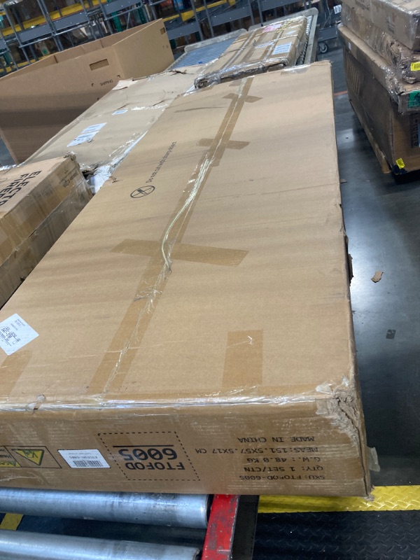 Photo 1 of DWVO L Shaped Desk with Drawers & Power Outlets, 55" Computer Desk with Bookshelf, Corner Desk Home Office Desk with Storage Shelves & LED Lights, Grey & White