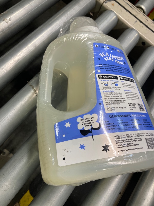 Photo 1 of Molly's Suds Liquid Laundry Detergent | Clean Laundry Detergent Soap for Sensitive Skin | 2x Concentrated, High Efficiency (HE) (Ocean Mist - 200 Loads)