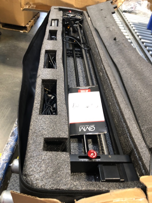 Photo 1 of GVM Motorized Camera Slider,31" Wireless Carbon Fiber Dolly Rail Camera Slider with APP Control, Motorized Time Lapse and Video Shot Follow Focus Shot and 120 Degree Panoramic Shooting