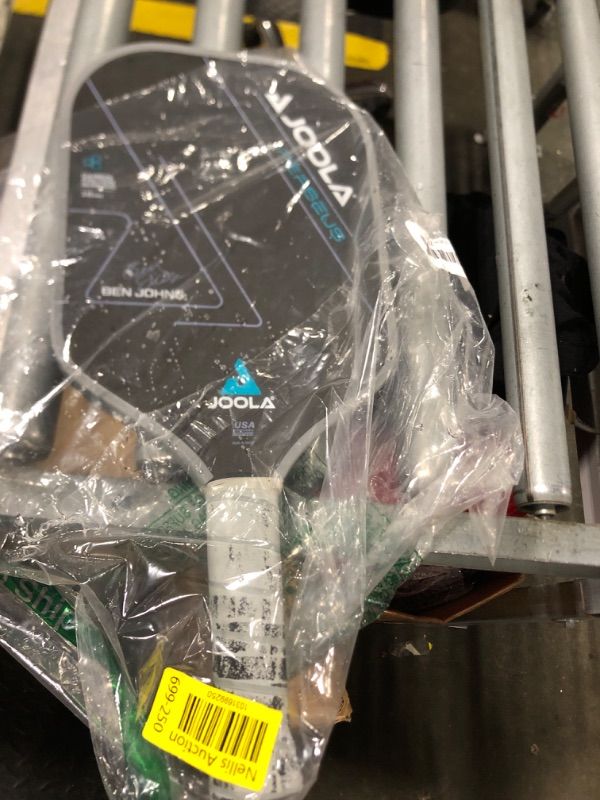 Photo 1 of ****HANDLE IS WORN****

JOOLA Ben Johns Perseus Pickleball Paddle with 1 Replacement Grip - Charged Surface Technology for Increased Power & Feel - Fully Encased Carbon Fiber Pickleball Paddle with Larger Sweet Spot
