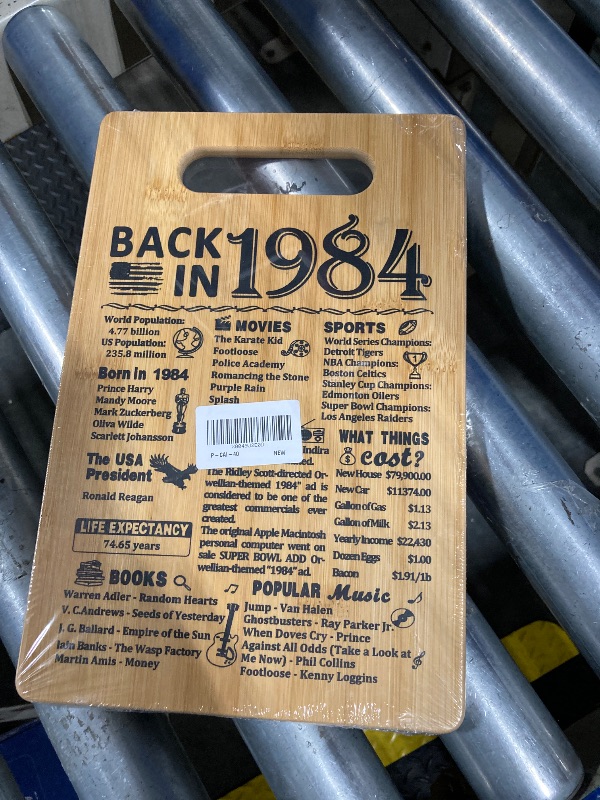 Photo 2 of ***1984***40th Birthday Gifts for Women Men,Back In 1985&Recipe for A Happy Birthday Double sided Cutting Board Gift for Her Him,40th birthday gifts ideas,cool gifts for 40 year old woman