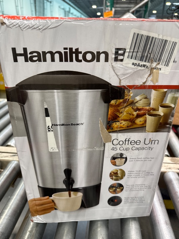 Photo 2 of Hamilton Beach 45 Cup Coffee Urn and Hot Beverage Dispenser, Silver