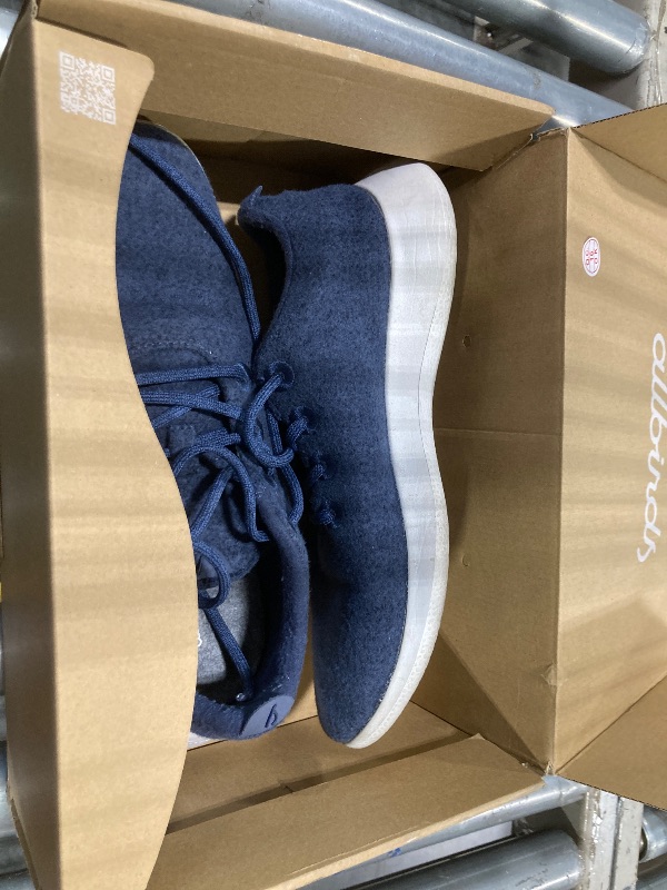 Photo 3 of Allbirds Women’s Wool Runner Mizzles Water-Repellent Breathable Casual Walking Sneakers Made with Eco-Friendly Merino Wool - Hazy Indigo (Natural White Sole) - 10 Medium