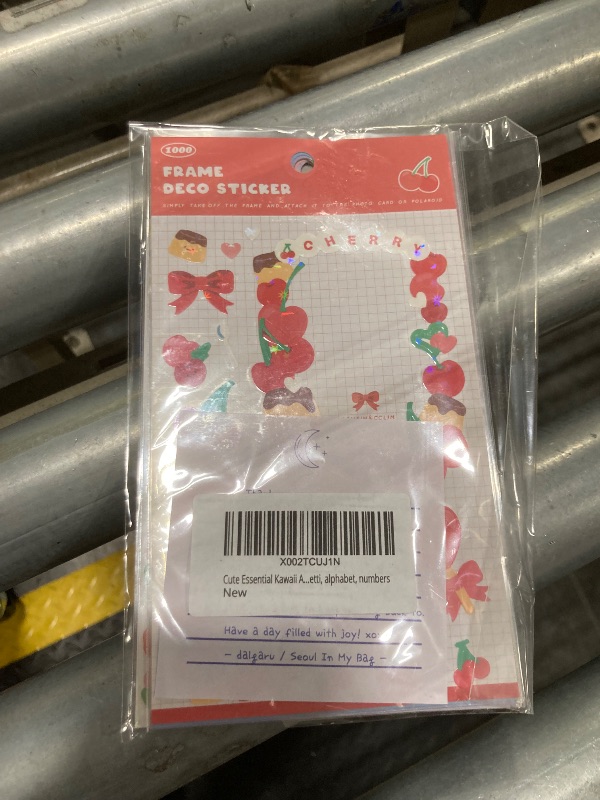 Photo 1 of Cute Essential Kawaii Aesthetic Stationery Sticker Pack - 8 Sheets (258+ Stickers) - for Planners, journals, scrapbooks, Gifts, Kpop photocards, polocos, Frame, Removable, Confetti, Flowers, Bubble