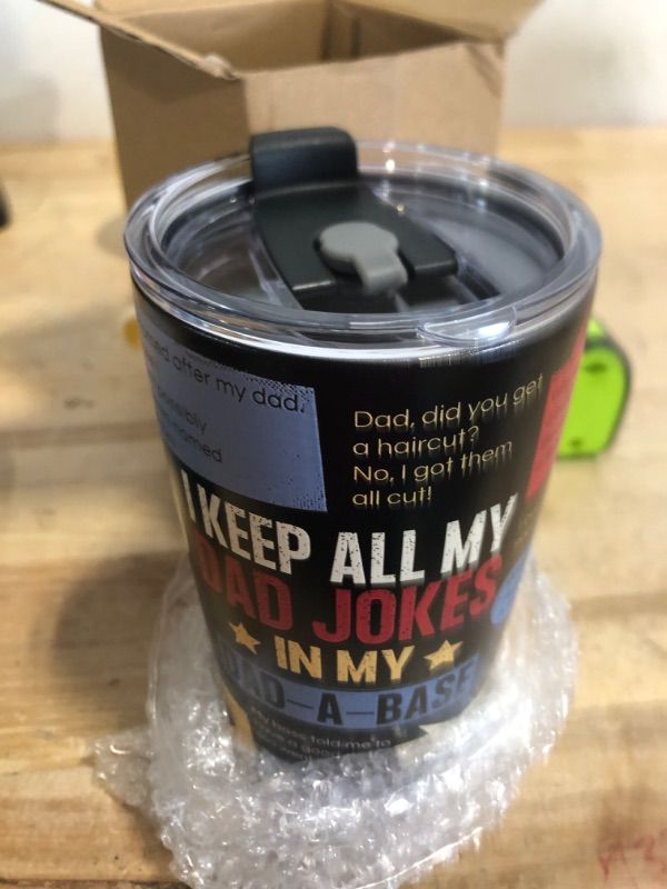 Photo 1 of AGOT Dad Gifts for Dad from Children - Christmas Day Birthday Gifts for Dad from Daughter Son, Funny Dad Jokes 20oz Tumbler Gift for Men Who Have Everything Bonus Dad
