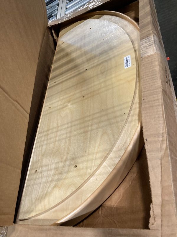 Photo 1 of Rev-A-Shelf Natural Wood Pivot and Slide Half Moon 2-Shelf Organizer for Blind Corner Cabinets