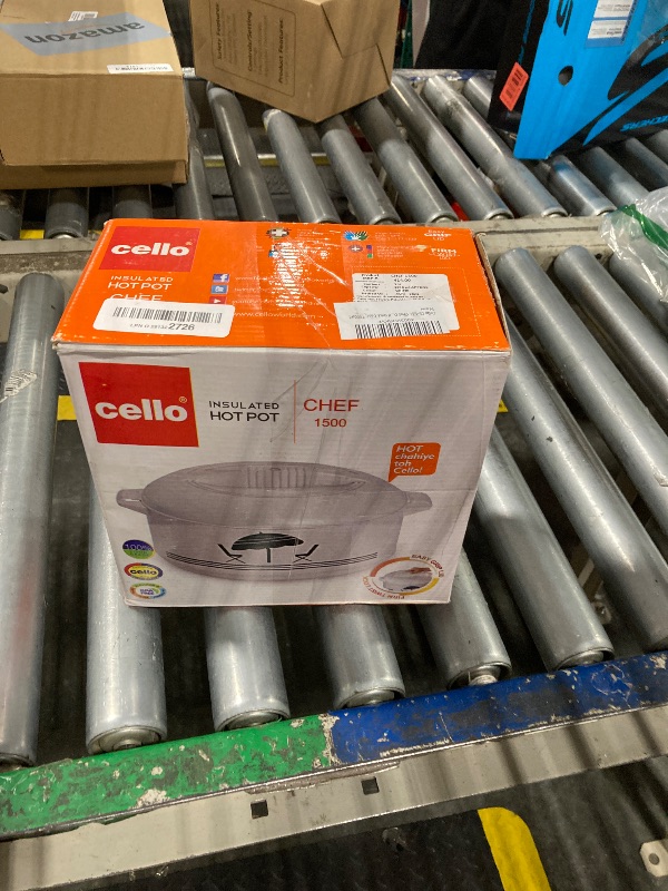 Photo 2 of **NEEDS TO BE CLEANED** Cello CE-1.5L Chef Deluxe Hot-Pot Insulated 1.5 Litre Casserole Warmer/Cooler with hard thick base, 1500ml