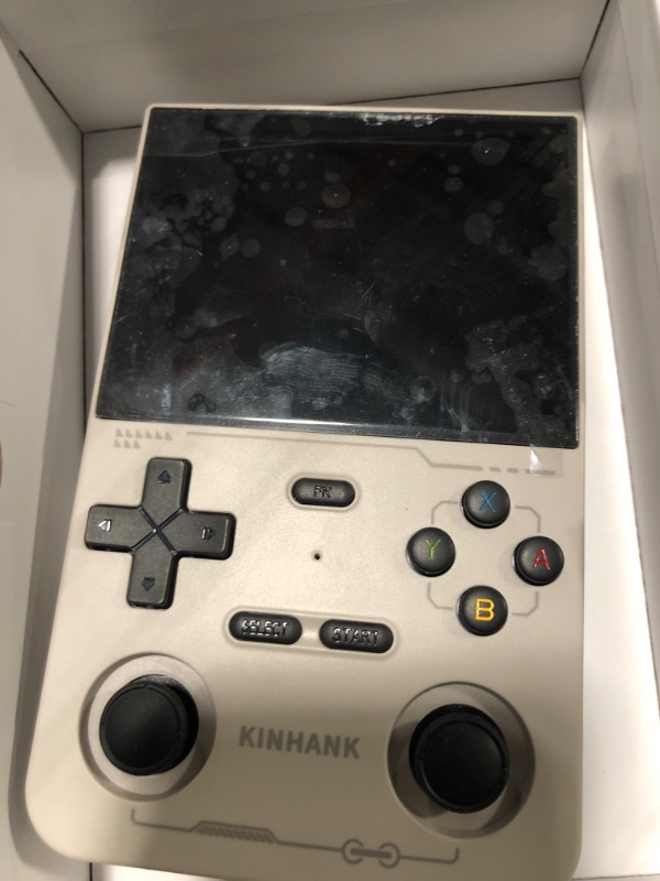 Photo 2 of *FOR PARTS ONLY*kinhank K36 Retro Handheld Game Console, Supports 9000+ Games, Equipped with 64G TF Card, Portable Mini Retro Video Games Console, 3.5-inch IPS Screen, 640x480 Resolution, 500nit (Gray)