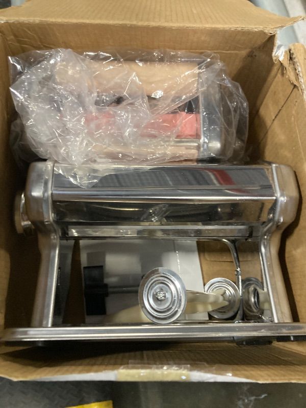 Photo 3 of ****PARTS ONLY****
]Shule Electric Pasta Maker with Motor Automatic Pasta Machine with Hand Crank and Multifunctional Rollers