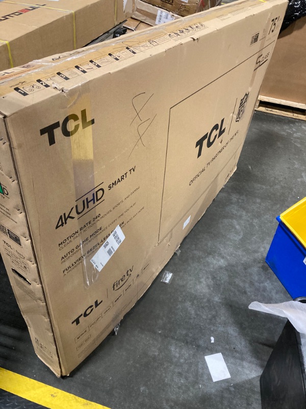 Photo 1 of TCL 75-Inch Class S5 UHD 4K LED Smart TV with Fire TV (75S551F, 2024 Model), Dolby Vision, HDR PRO+, Dolby Atmos, Alexa Built-in with Voice Remote, Apple AirPlay 2 Compatibility, Streaming Television