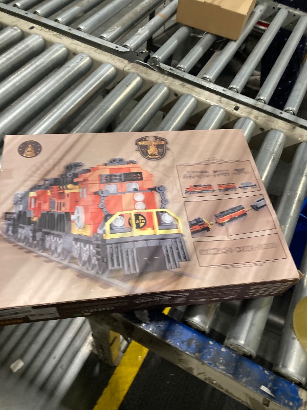 View 2 of BRICK STORY City Cargo Train Building Set, BNSF Freight Trains Model, Steam Locomotive Train Building Blocks Toys, Gift Trains for Boys&Girls Kids Aged 8-14, 635 Pieces