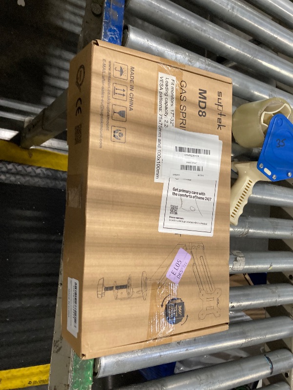 Photo 1 of Suptek Monitor Mount Gas Spring Monitor Arm Desk Mount Fully Adjustable Fits 17 20 22 23 24 26 32 inch Monitors Weight Capacity up to 22 lbs