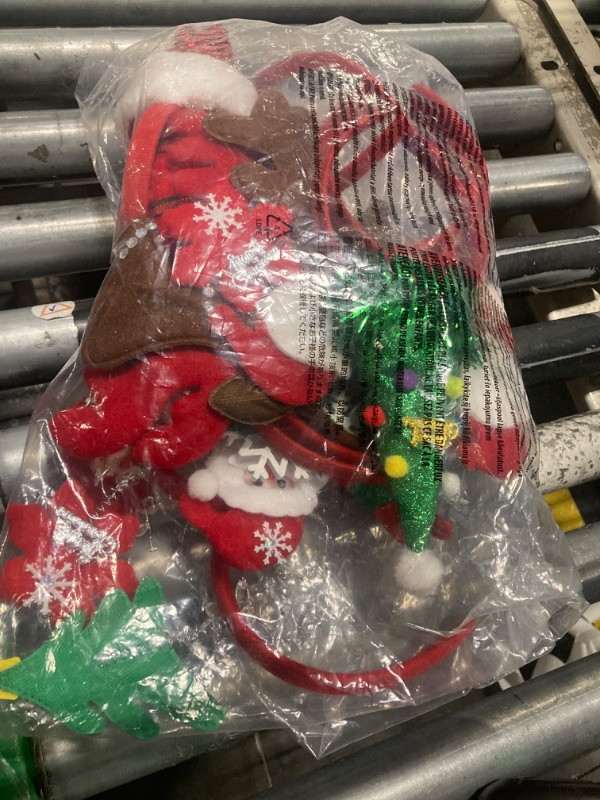 Photo 1 of 12pcs Christmas Headbands for Adults Bulk,Christmas Headwear Quality Felt Head Topper for Christmas Parties Favors Supplies,Holiday Headbands,12 Designs Santa Hat Christmas Hairband,Christmas Headband Similar