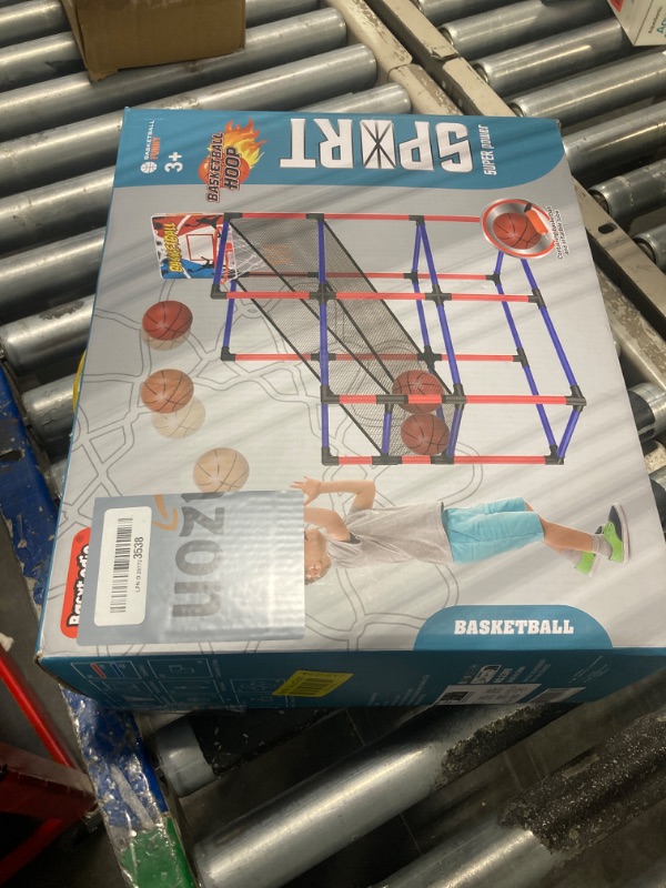 Photo 2 of 63" Arcade Basketball Game Set with 3 Balls Kids Basketball Hoop Indoor 3 to 12 Years Old Outdoor Sport Toys for Ages 3-5 5-7 8-12 Adjustable Height Carnival Games 3 4 5 6 7 8 9 10+ Year Old Boys Gift