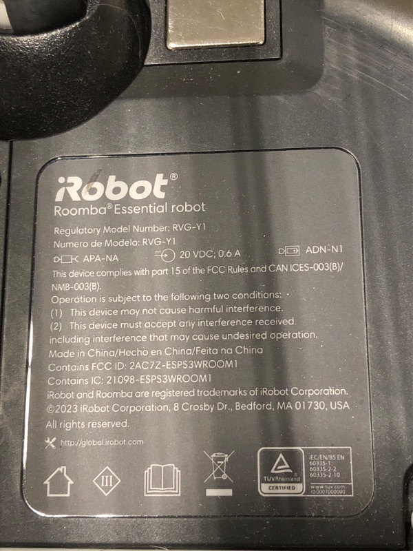 Photo 3 of iRobot Roomba Vac Robot Vacuum (Q0120) - Easy to use, Power-Lifting Suction, Multi-Surface Cleaning, Smart Navigation Cleans in Neat Rows, Self-Charging, Alexa