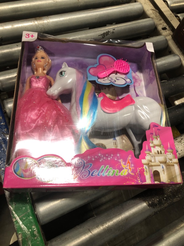 Photo 2 of BETTINA Magic Light Unicorn & Princess Doll, Unicorn Toys for Girls 3+, Unicorn Gifts for Christmas Birthday for Kids Aged 3 4 5 6 7 8